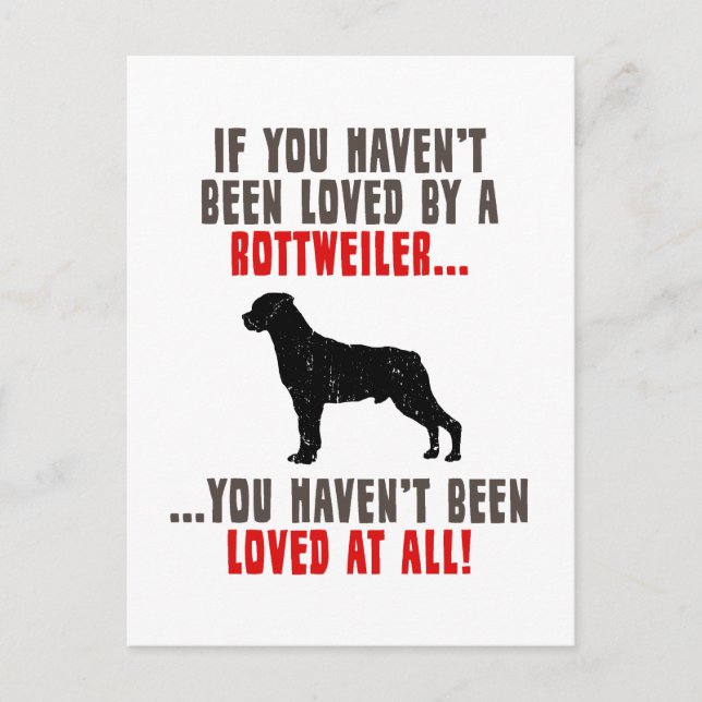 Rottweiler Vykort (Framsida)
