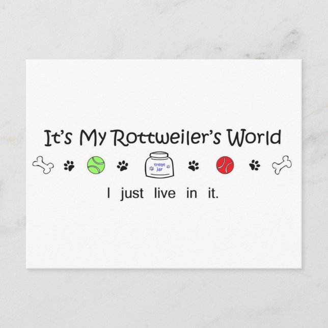 Rottweiler Vykort (Framsida)