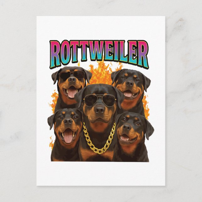 Rottweiler  vykort (Framsida)