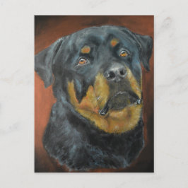 Rottweiler-vykort för målning vykort