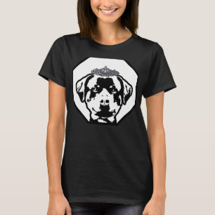Rottweiler Wearing Tiara Cute Princess Hund aveln T Shirt