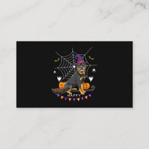 Rottweiler Witch Pumpkin Halloween Manar Womens Hu Visitkort