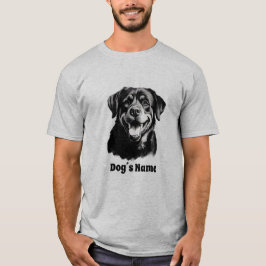Rottweilers Black and White Silhoutte T Shirt