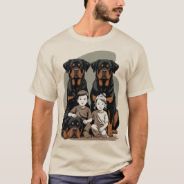 Rottweilers, Family Guards T Shirt