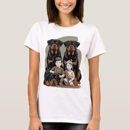 Rottweilers, Family Guards T Shirt