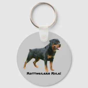 Rottweilers härskar Keychain Nyckelring
