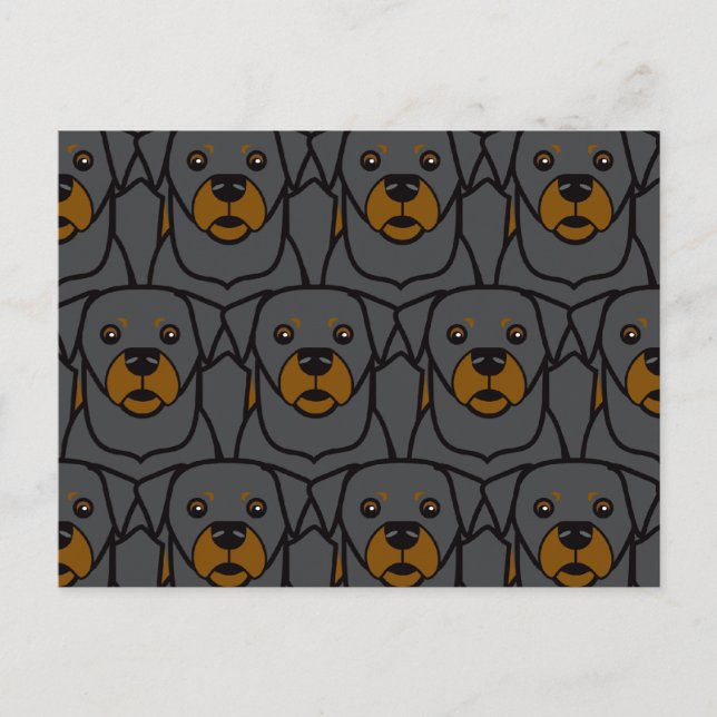 Rottweilers Vykort (Framsida)