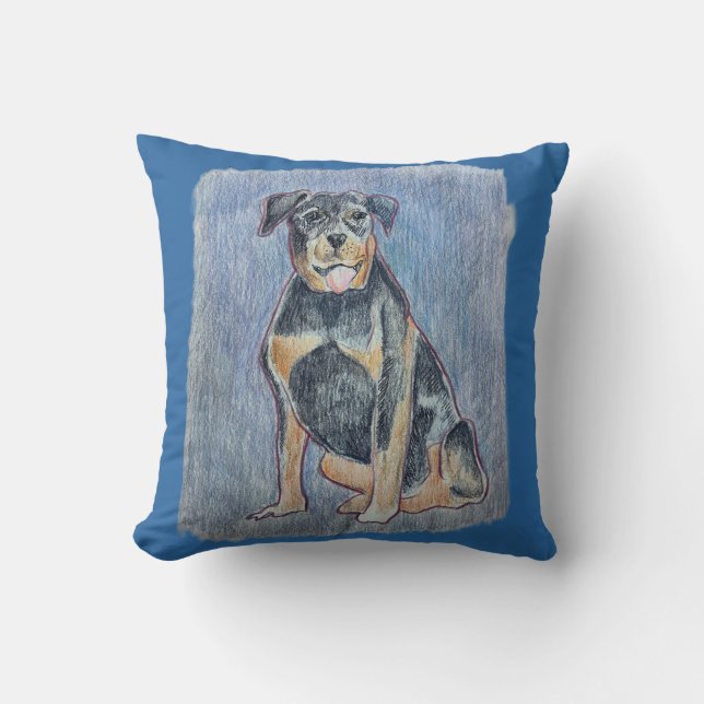 Rottweiller Dekorativ kudde (Framsida)
