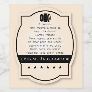 Rótulo de Vinho Personalizado Vinflaska Etikett
