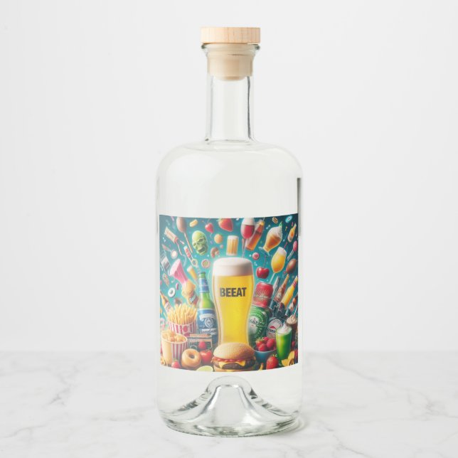 Rótulos Para Comidas e Bebidas Spritflaskor Etikett (Framsida)