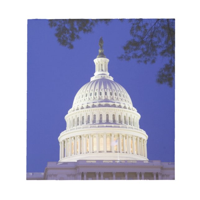 Rotunda från U.S. Huvudstad på natten, Washington Anteckningsblock (Framsida)