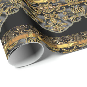 Roubaix utsmyckad barock presentpapper