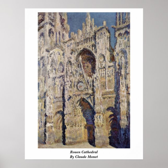 Rouen Cathedral av Claude Monet Poster (Framsidan)