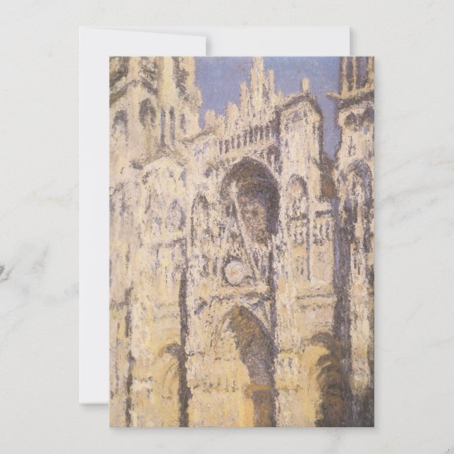 Rouen Cathedral, Harmony Blue Guld av Claude Monet (Framsida)