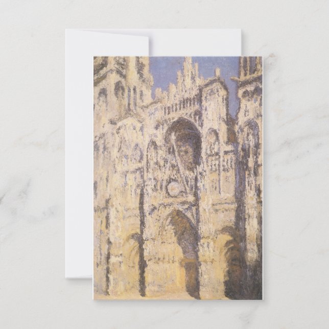 Rouen Cathedral, Harmony Blue Guld av Claude Monet (Framsida)