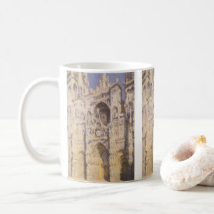 Rouen Cathedral, Harmony Blue Guld av Claude Monet Kaffemugg
