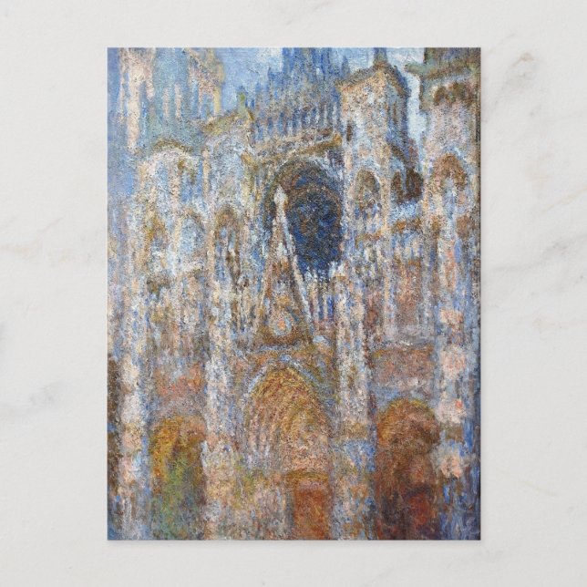 Rouen Cathedral, Magic in Blue av Claude Monet Vykort (Framsida)