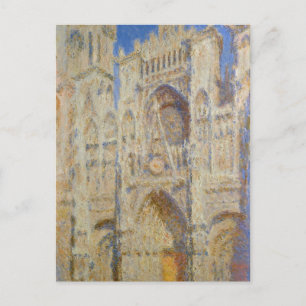 Rouen Cathedral, Portal i Sol av Claude Monet Vykort