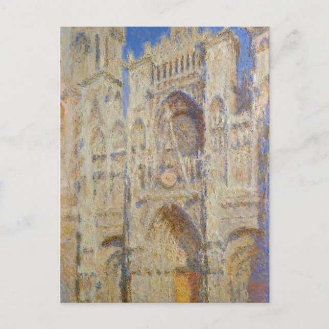 Rouen Cathedral, Portal i Sol av Claude Monet Vykort (Framsida)