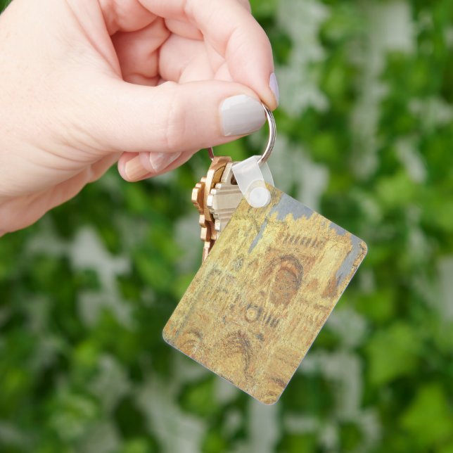 Rouen Cathedral, Sunset av Claude Monet Nyckelring (Hand)