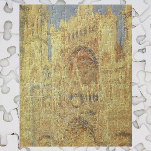 Rouen Cathedral, Sunset av Claude Monet Pussel