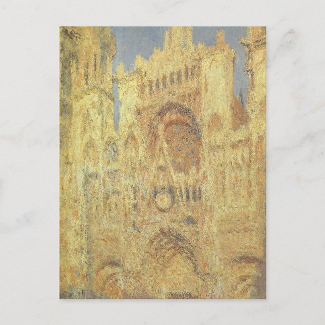 Rouen Cathedral, Sunset av Claude Monet Vykort (Framsida)