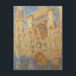 Rouen Cathedral, Sunset by Claude Monet Postcard Vykort<br><div class="desc">Monet - firande i konstens befälhavare</div>