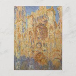 Rouen Cathedral, Sunset by Claude Monet Postcard Vykort