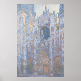 Rouen Cathedral Väster Facade av Claude Monet Poster