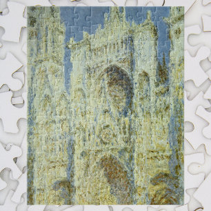 Rouen Cathedral Väster Facade Sunlight, Claude Mon Pussel