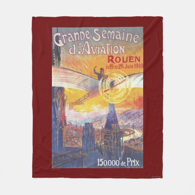 Rouen frankrike - lotsa och hyvla fleecefilt (Framsidan)