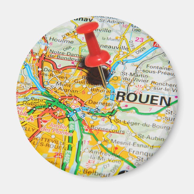 Rouen, Frankrike Magnet (Framsidan)