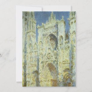 Rouenkatedralens västfasad i solljus, Claude Monet