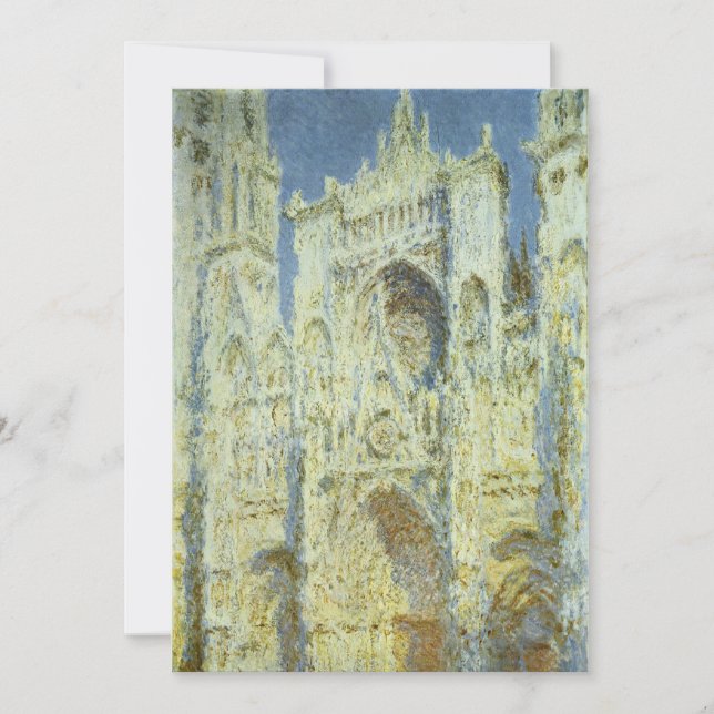 Rouenkatedralens västfasad i solljus, Claude Monet (Framsida)