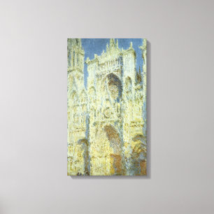 Rouenkatedralens västfasad i solljus, Claude Monet Canvastryck