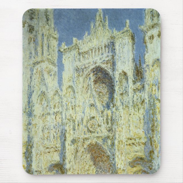 Rouenkatedralens västfasad i solljus, Claude Monet Musmatta (Framsidan)