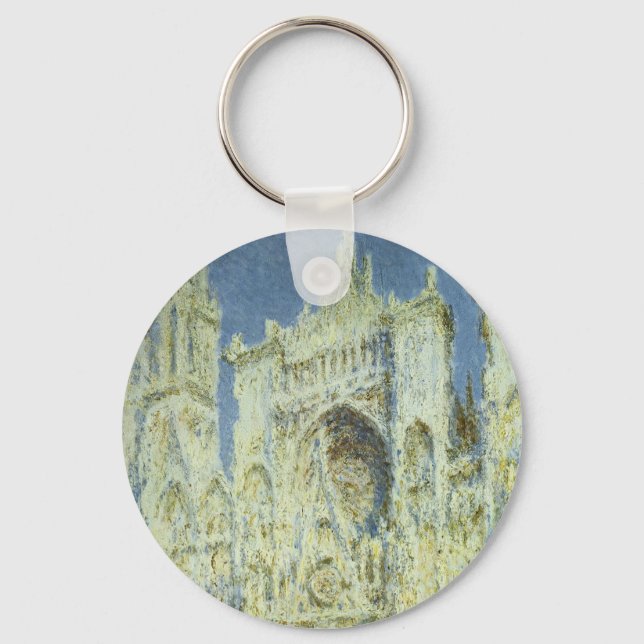 Rouenkatedralens västfasad i solljus, Claude Monet Nyckelring (Framsida)