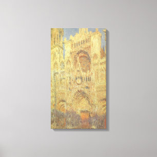 Rouens katedral, solnedgång av Claude Monet Canvastryck
