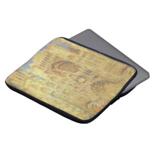Rouens katedral, solnedgång av Claude Monet Laptop Sleeve