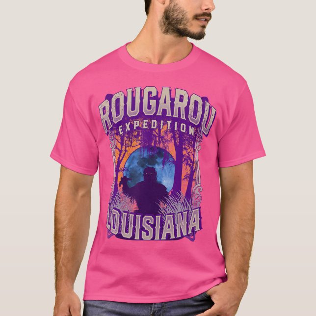 Rougarou Expedition Louisiana Swamp Monster Werewo T Shirt (Framsida)