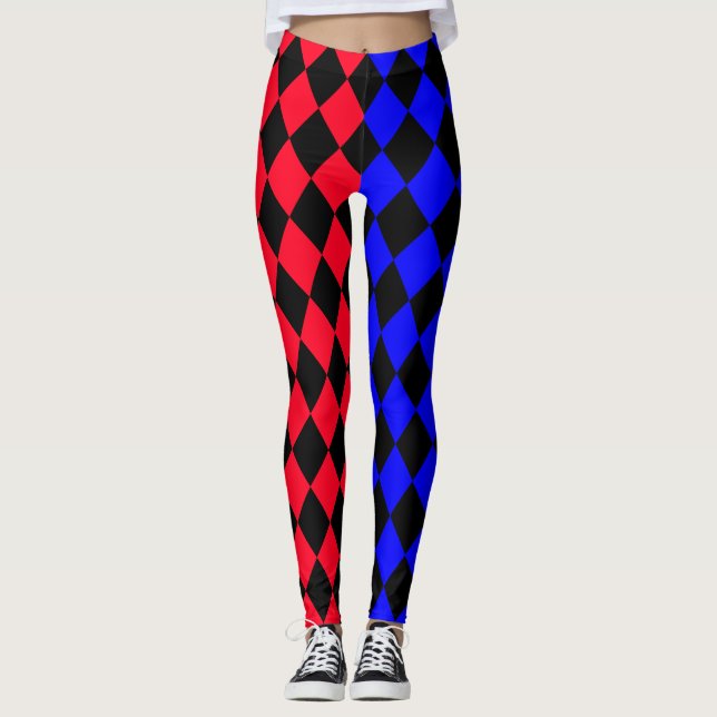  Rouge et bleue punk Legging (Framsida)