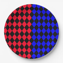 Rouge et bleue punk Legging