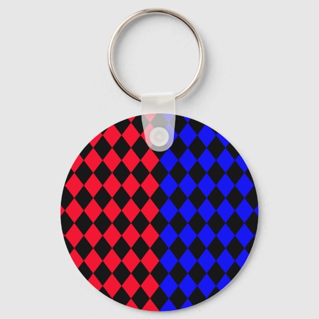 Rouge et bleue punk Legging Nyckelring (Framsida)