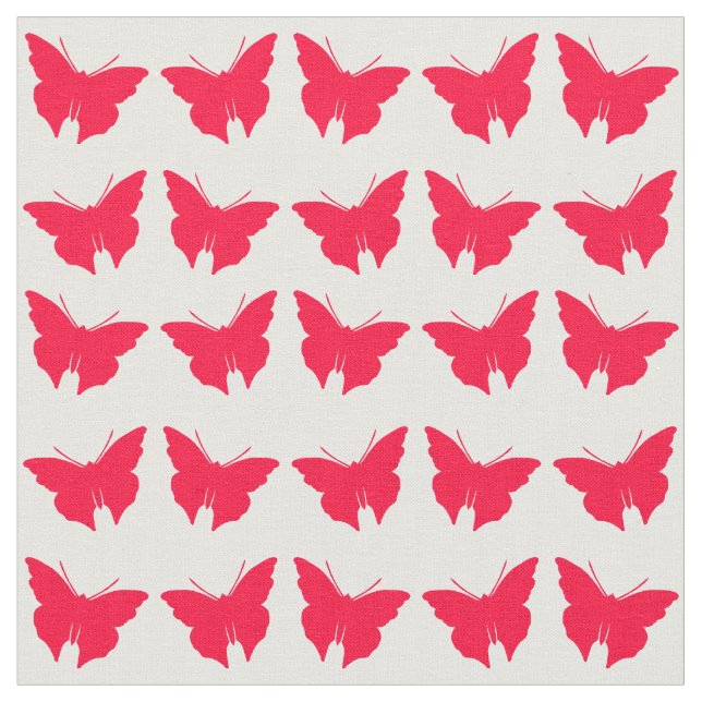 Rouge Fold Mod Butterflies Tyg (Närbild)