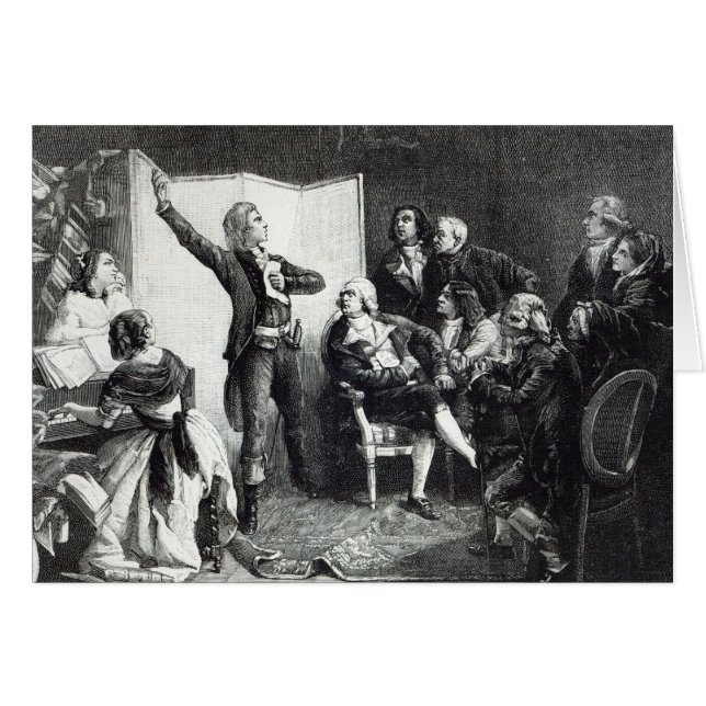 Rouget de L'Isle Hälsningskort (Framsidan Horizontal)