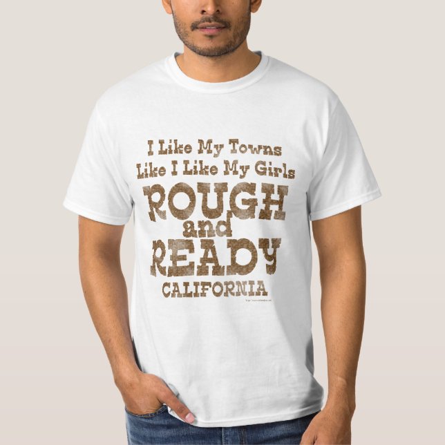 Rough and Redo California Girls Tourist Slogan T-shirt (Framsida)
