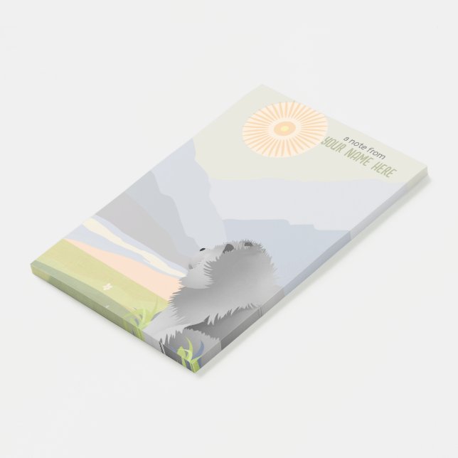 ROUGH BLUE CHOW Fäck Notes Post-it Block (Vinklad)