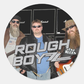 Rough BoyZZ 'BoyZZ' Round Sticker Runt Klistermärke