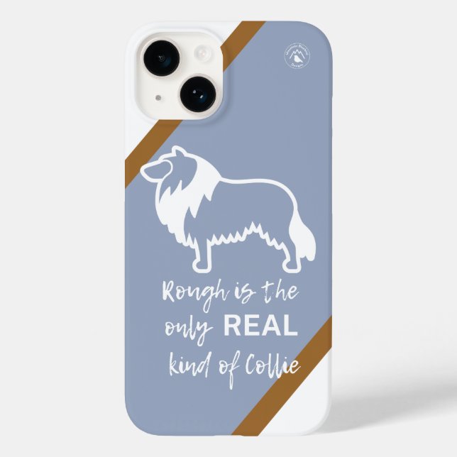 Rough Collie Blue Merle Apple iPhone 14 Fodral (Baksida)