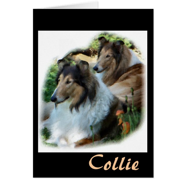 Rough Collie Gift of Art OBS Kort (Framsidan)